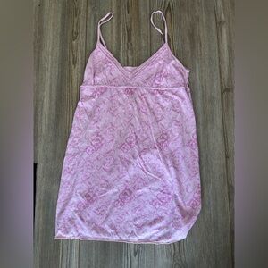 Candie's Light Pink Patterned Chemise